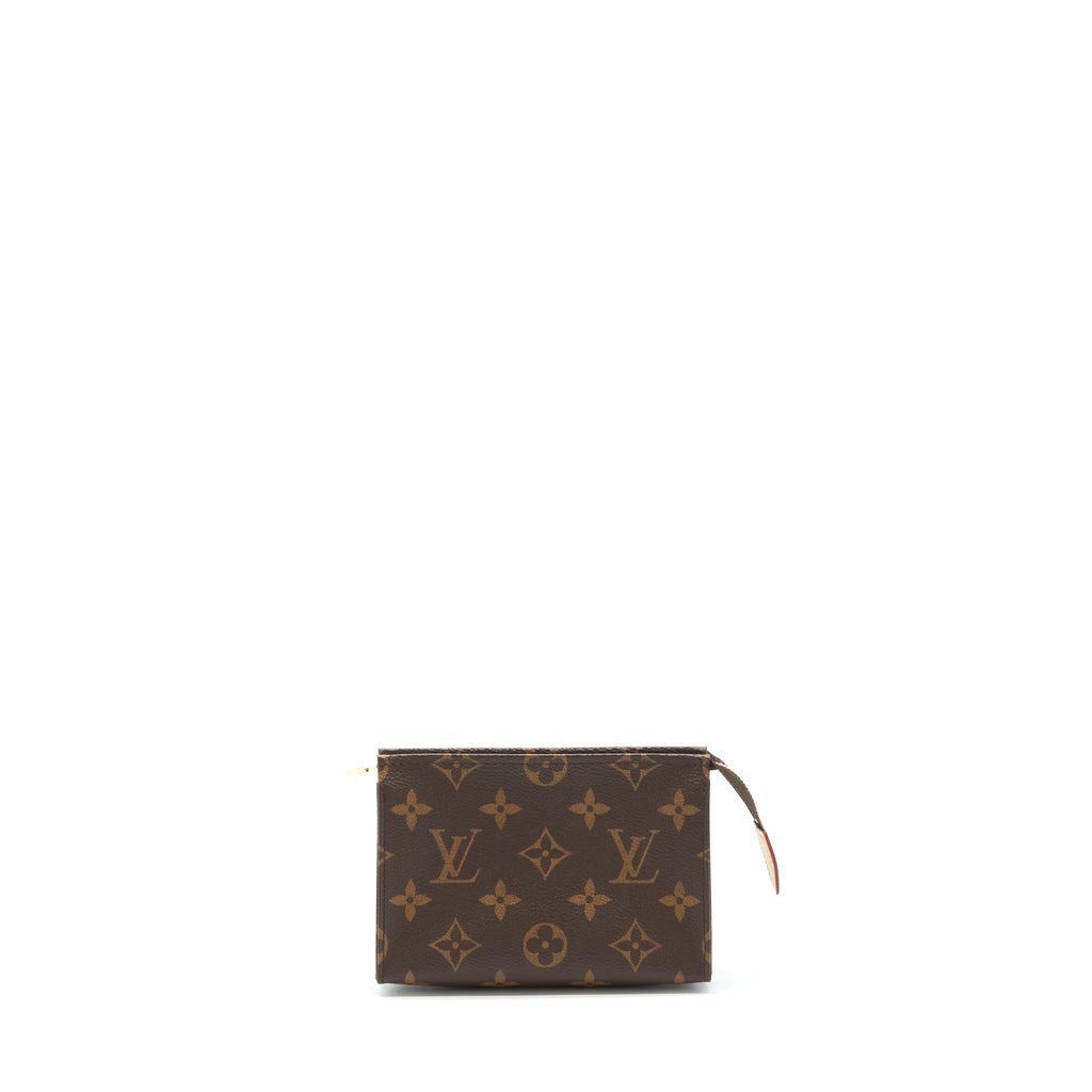 LOUIS VUITTON TOILETRY POCHETTE 15 MONOGRAM CANVAS GHW