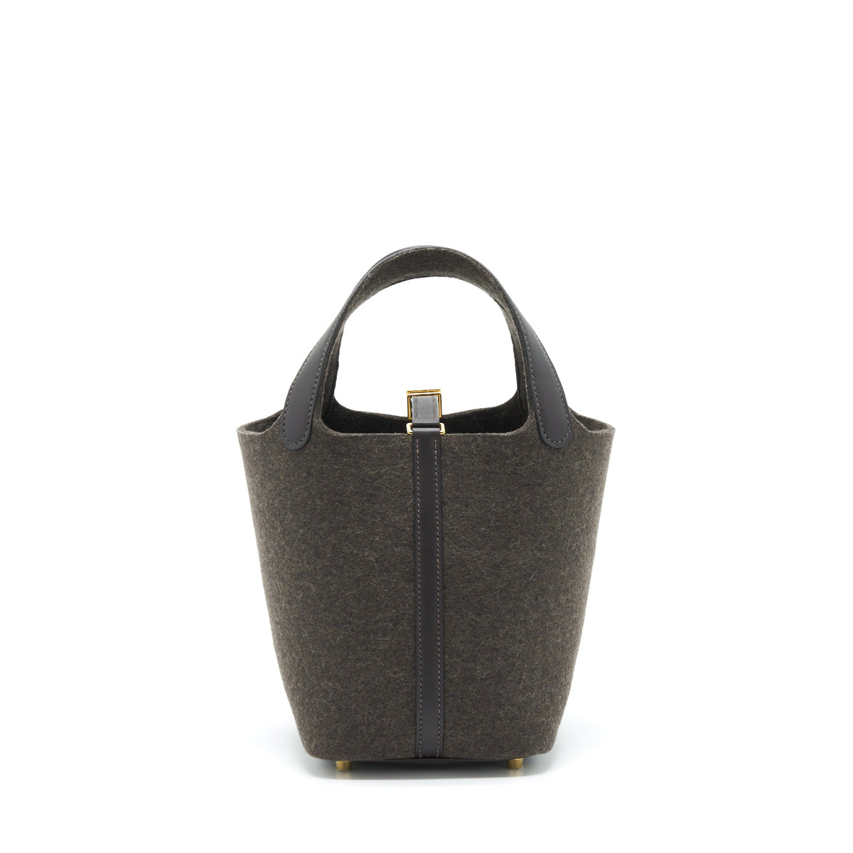 Hermes Picotin 18 Felt Lock Bag Ebene GHW