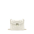BVLGARI SERPENTI CROSS BODY BAG WHITE