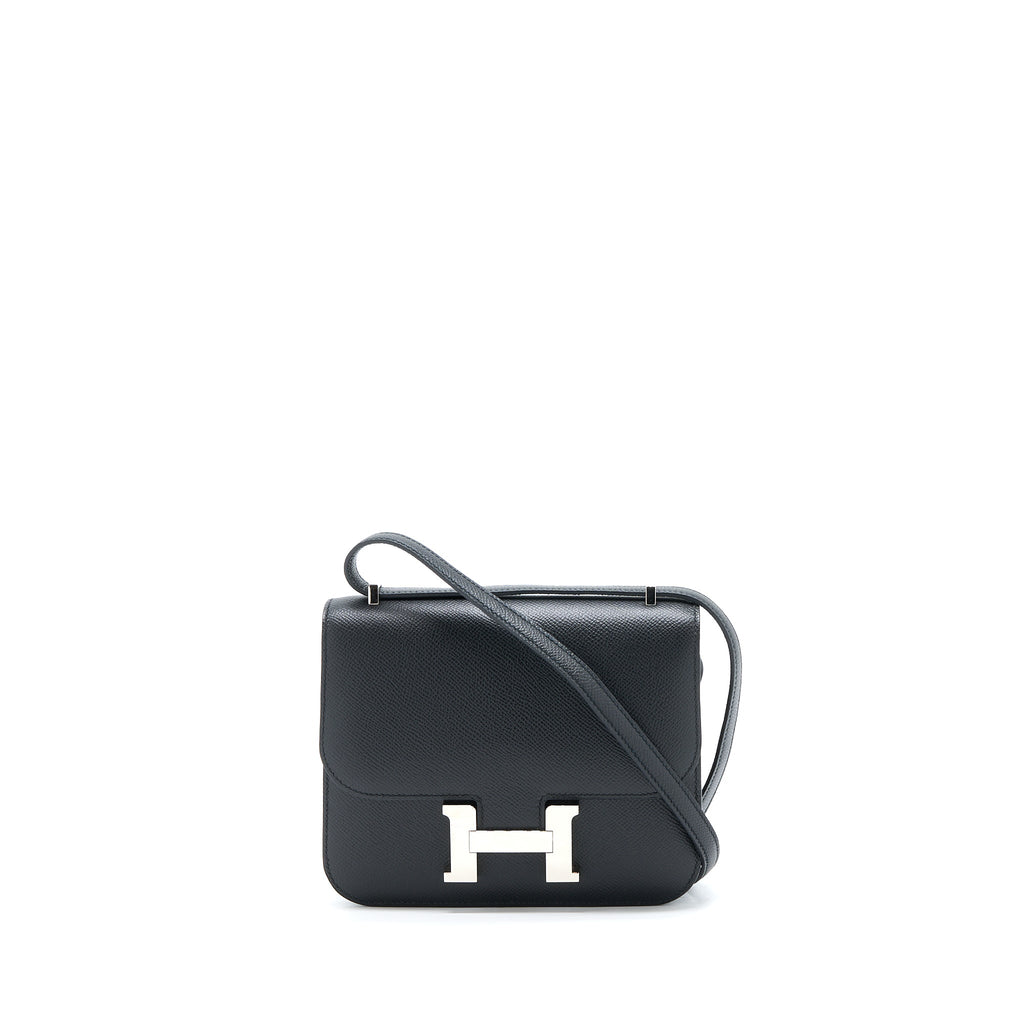 Hermes Mini Constance Epsom Black SHW