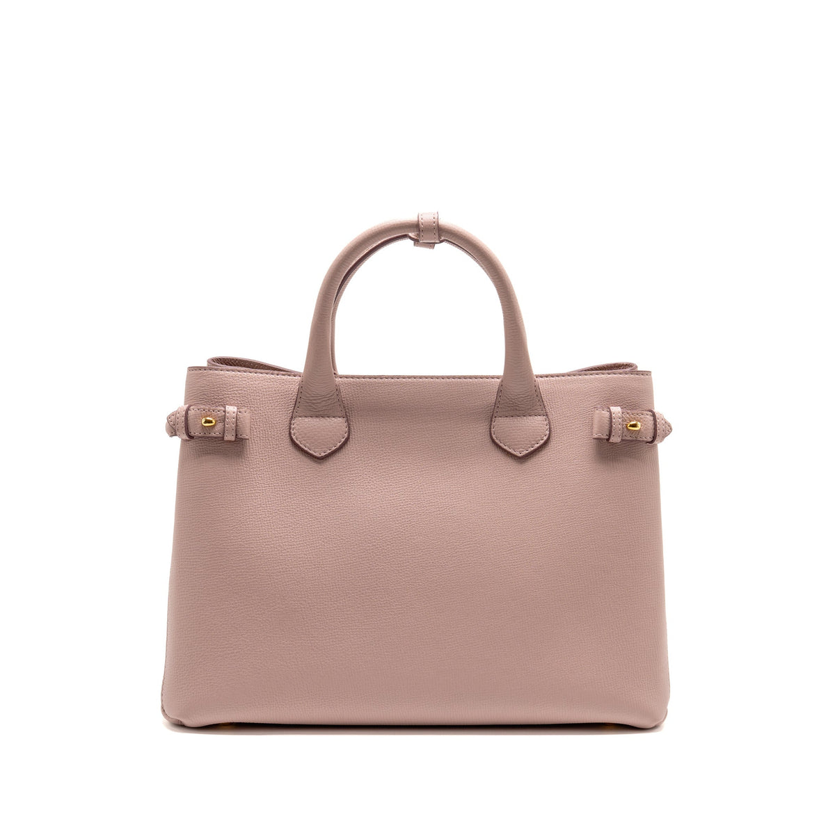 Burberry The Medium Banner Tote Bag Calfskin Pink/Multicolour GHW