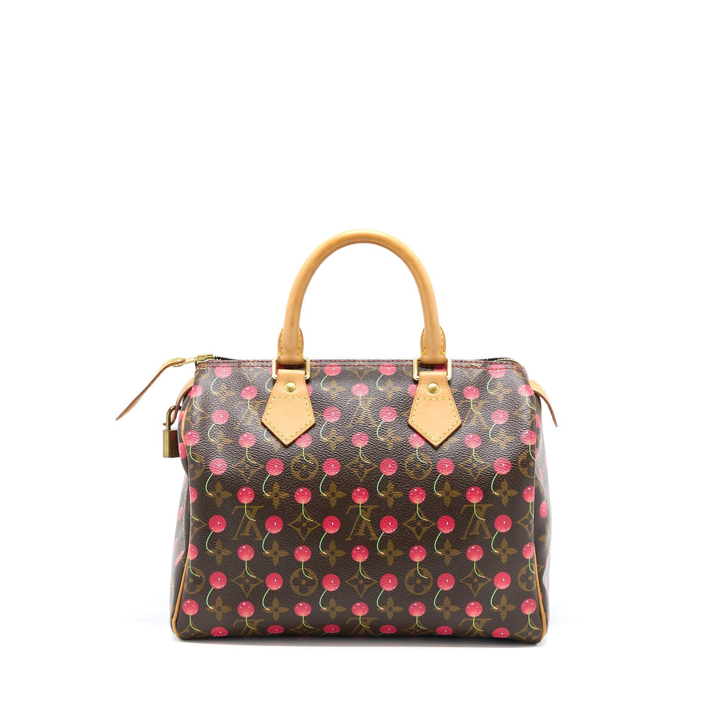 LOUIS VUITTON SPEEDY 25 CHERRY BLOSSOM MONOGRAM CANVAS GHW
