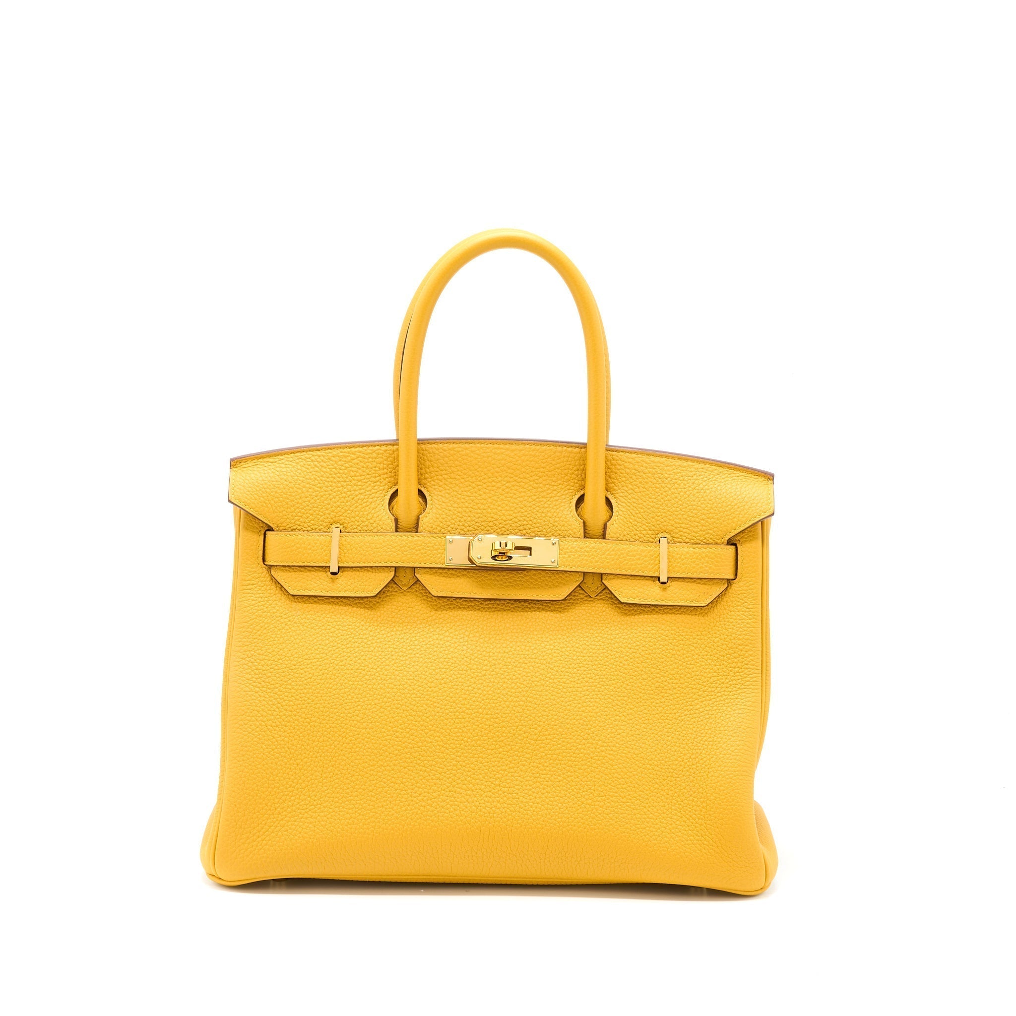 HERMES BIRKIN 30 TOGO 9D JAUNE AMBER GHW
