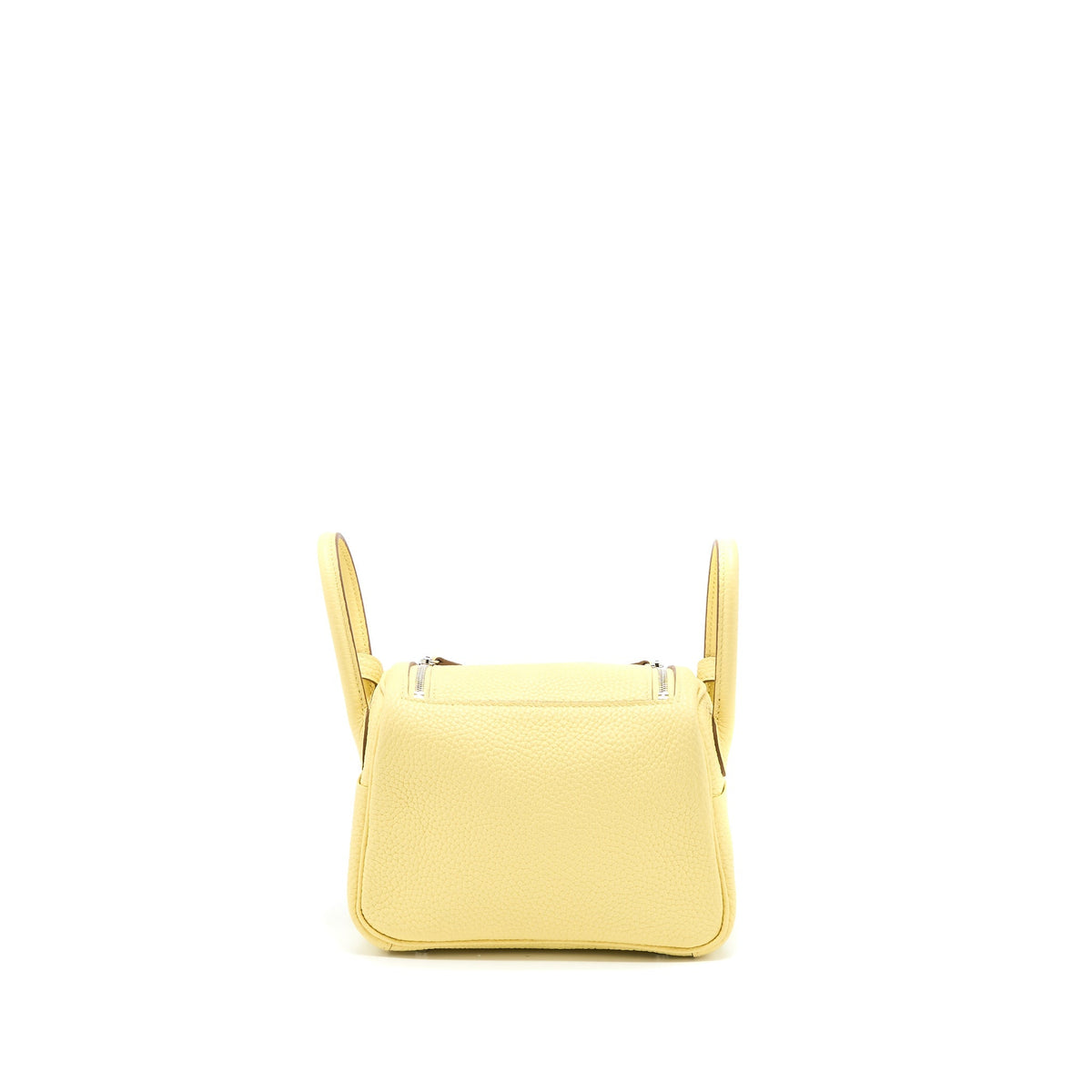 Hermes Mini Lindy Clemence 1Z Jaune Poussin SHW
