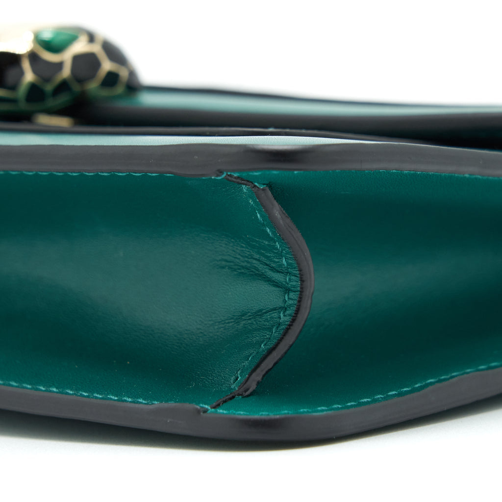 BVLGARI SERPENTI FOREVER BAG CALFSKIN GREEN