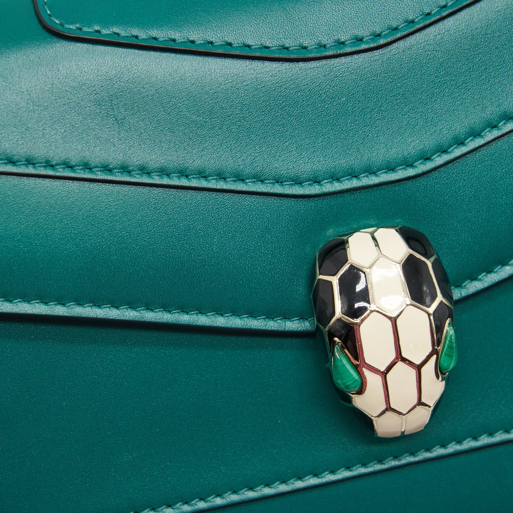 BVLGARI SERPENTI FOREVER BAG CALFSKIN GREEN