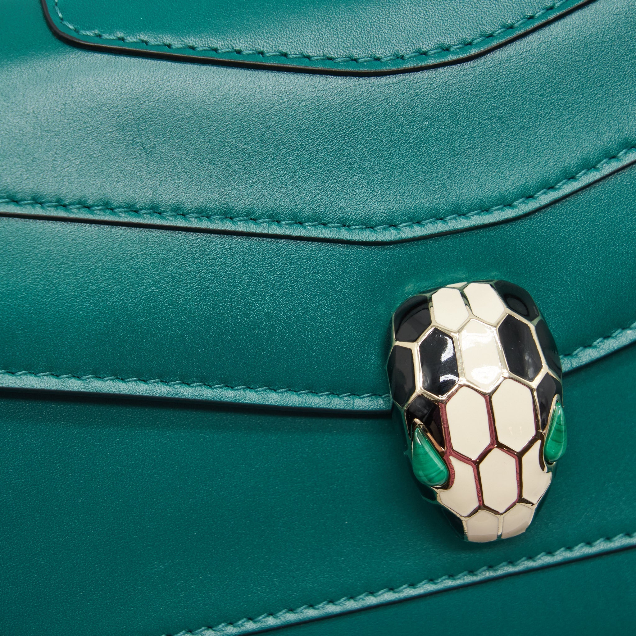 BVLGARI SERPENTI FOREVER BAG CALFSKIN GREEN