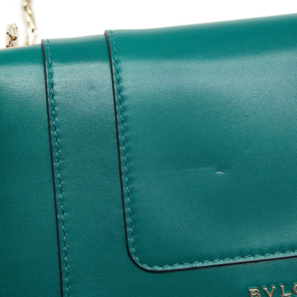 BVLGARI SERPENTI FOREVER BAG CALFSKIN GREEN