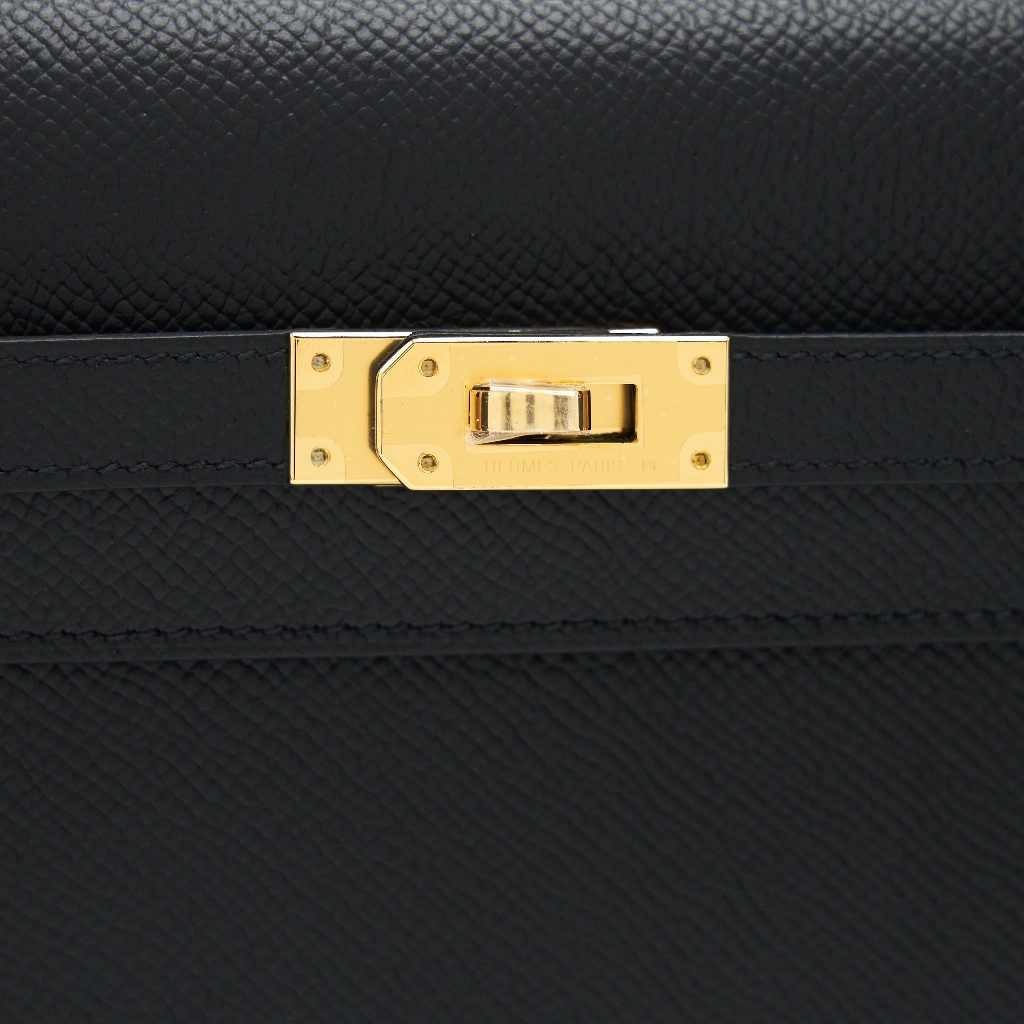 HERMES KELLY TO GO BLACK GHW