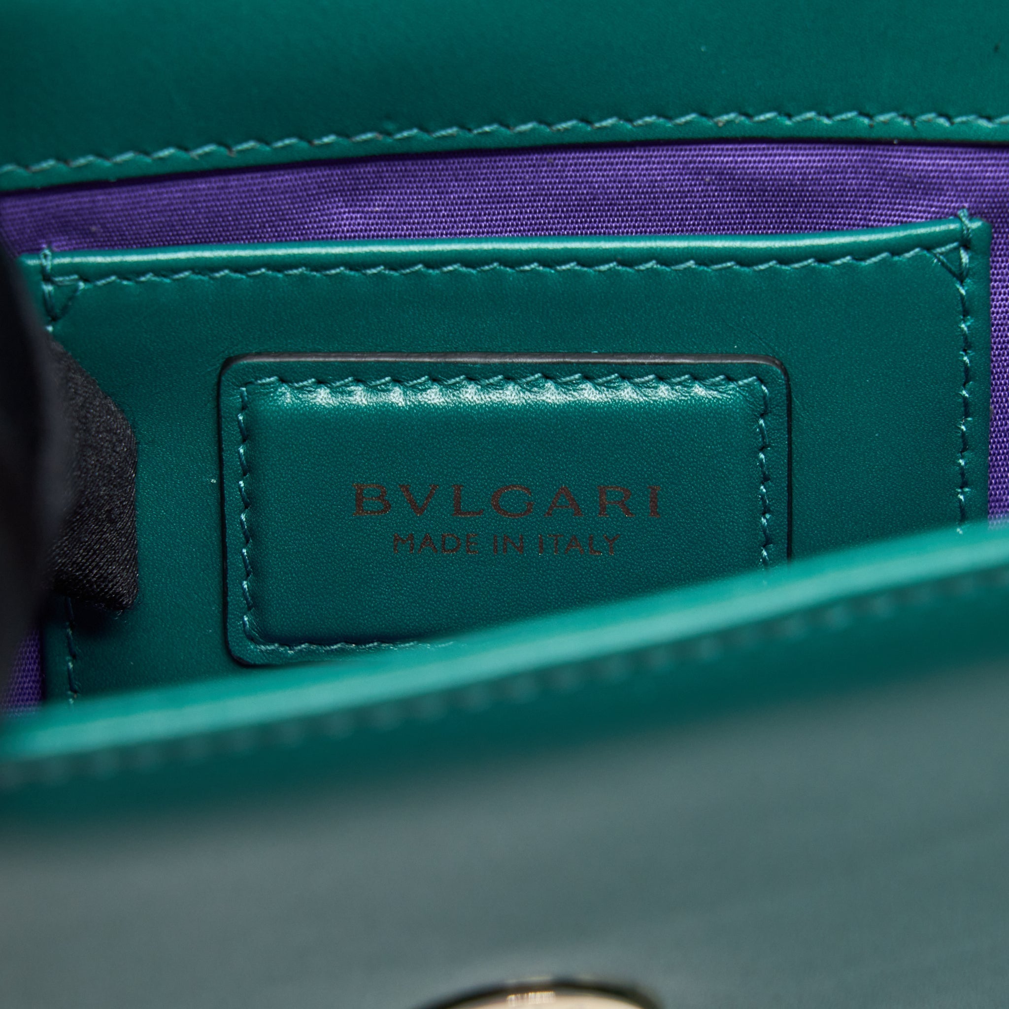 BVLGARI SERPENTI FOREVER BAG CALFSKIN GREEN