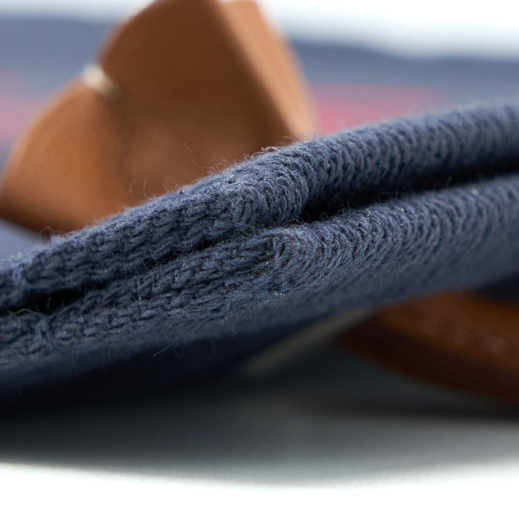HERMES ALINE GROOMING CANVAS BAG NAVY SHW