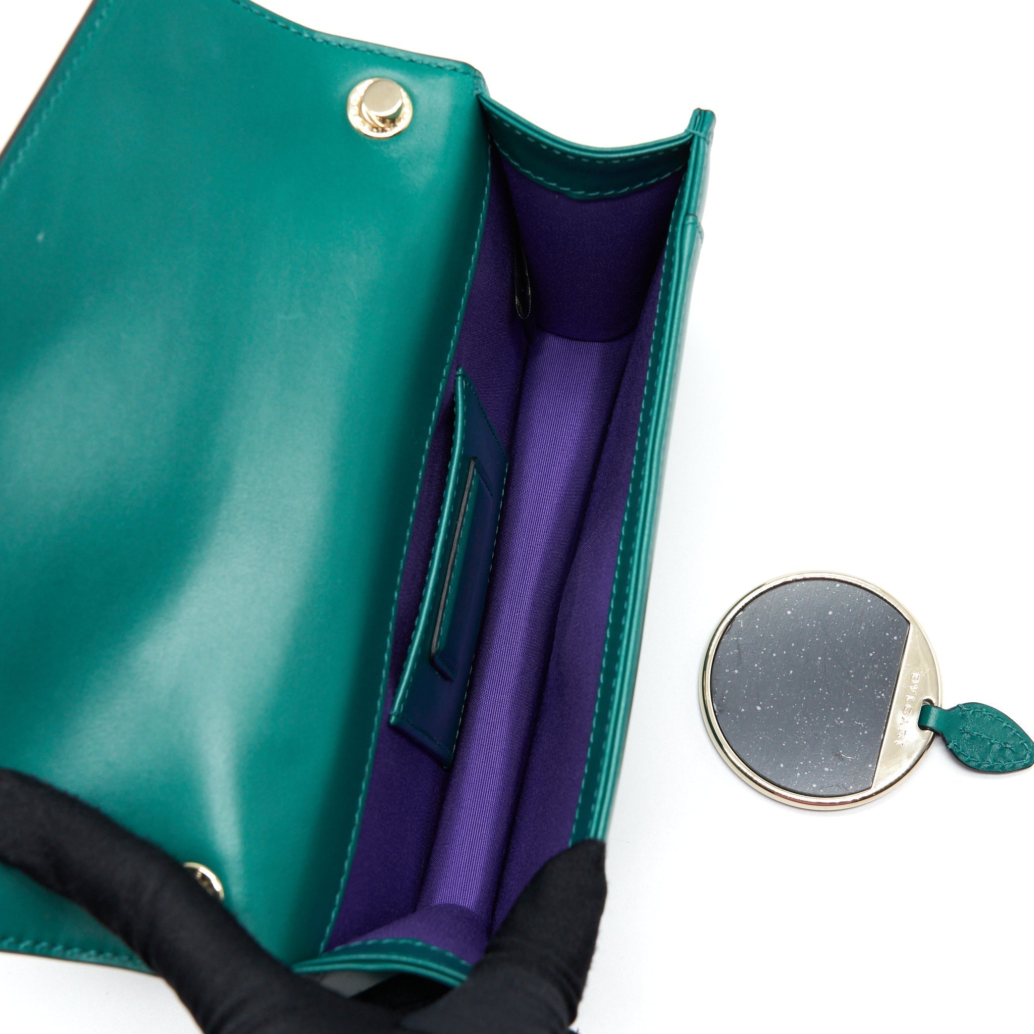 BVLGARI SERPENTI FOREVER BAG CALFSKIN GREEN