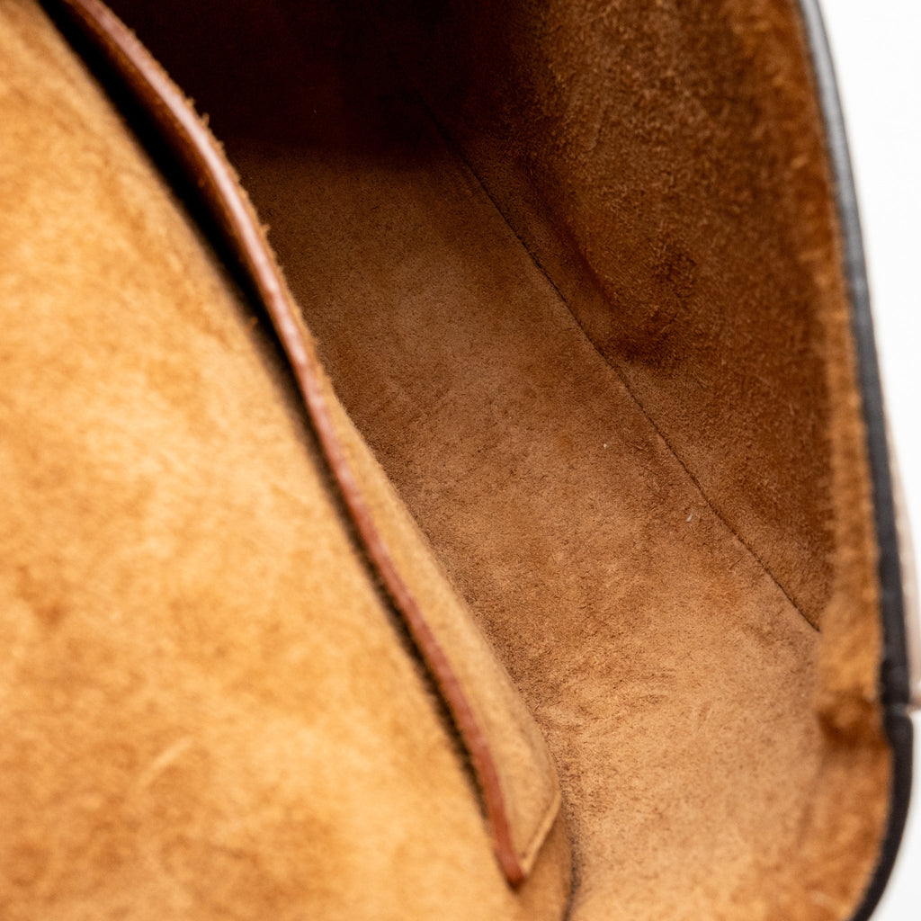 Celine Folco Cuir Triomphe Crossbody Bag Smooth Calfskin Tan GHW
