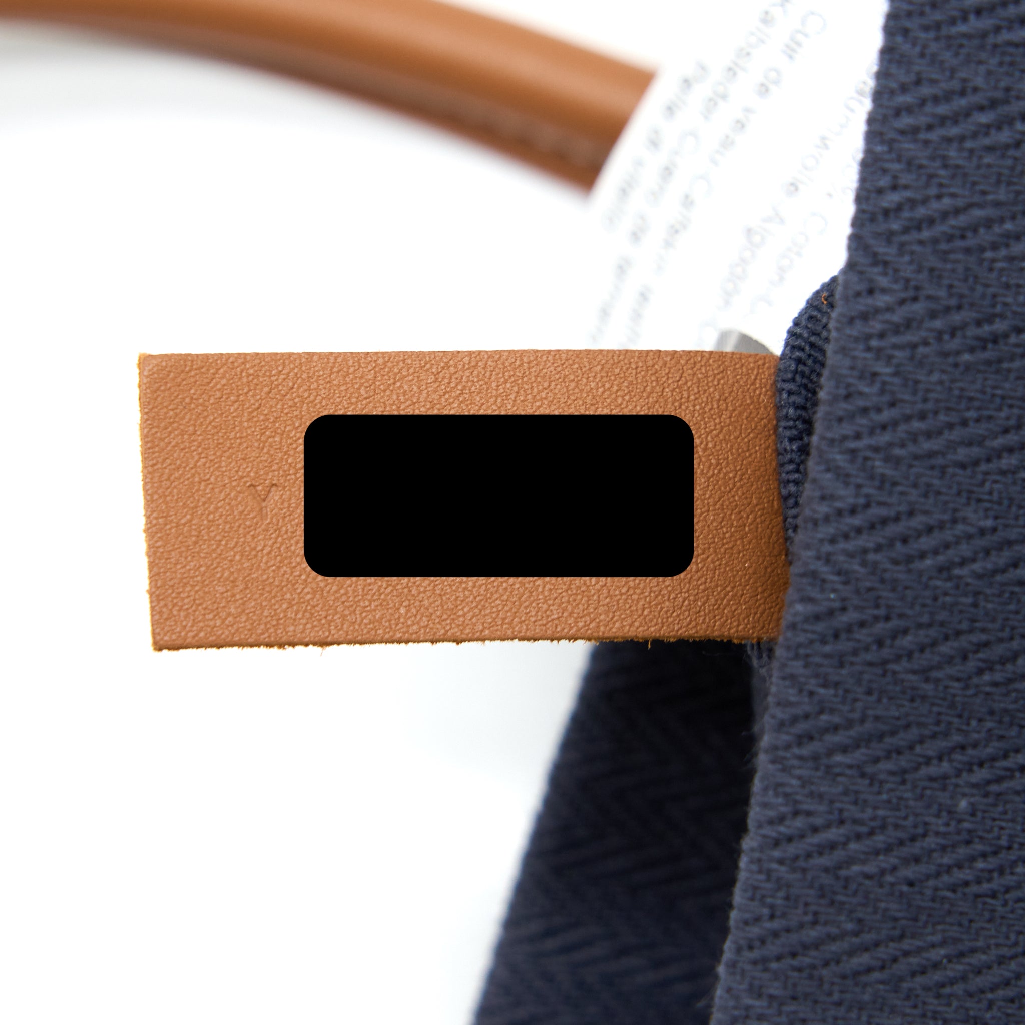 HERMES ALINE GROOMING CANVAS BAG NAVY SHW