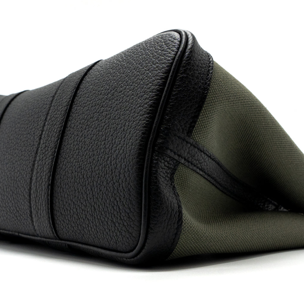 Hermes garden party 30 canvas / negonda vert de cris / black SHW