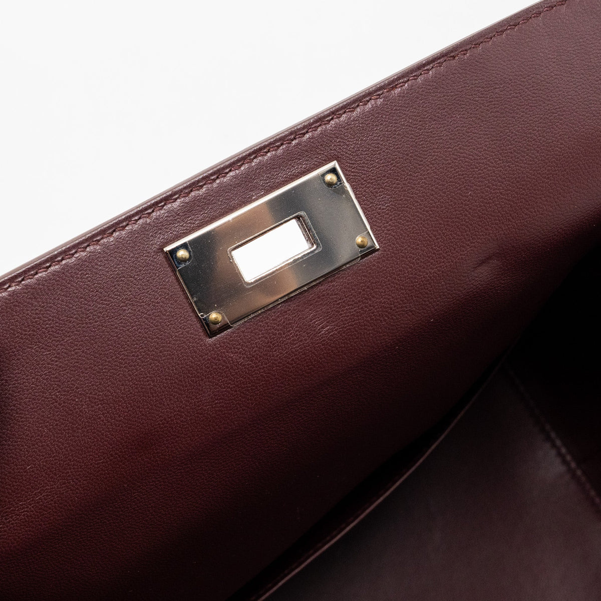 Hermes toolbox 20 evercolor orange poppy / Bordeaux SHW