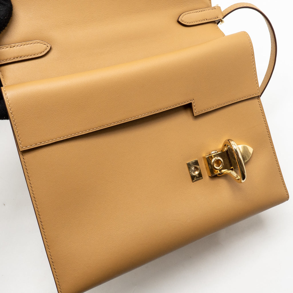 HERMES BOUCLE SELLIER BAG SWIFT BISCUIT GHW