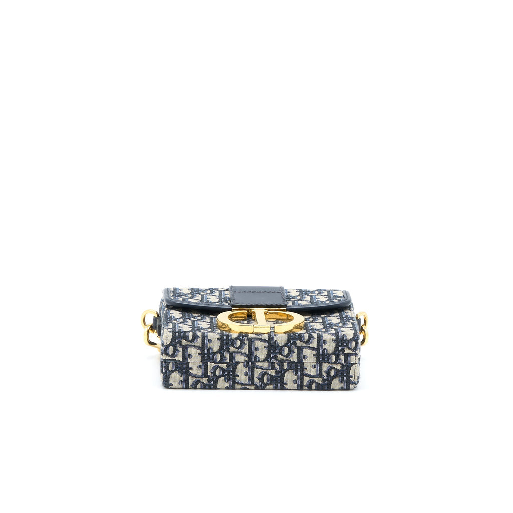 DIOR 30 MONTAIGNE BOX BLUE DIOR OBLIQUE JACQUARD GHW
