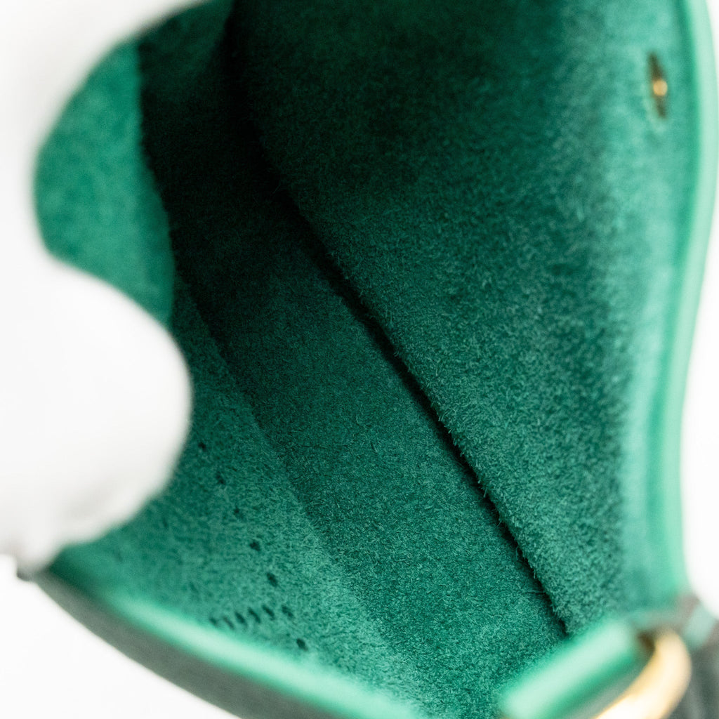 HERMES MINI EVELYNE CLEMENCE VERT VERTIGO GHW