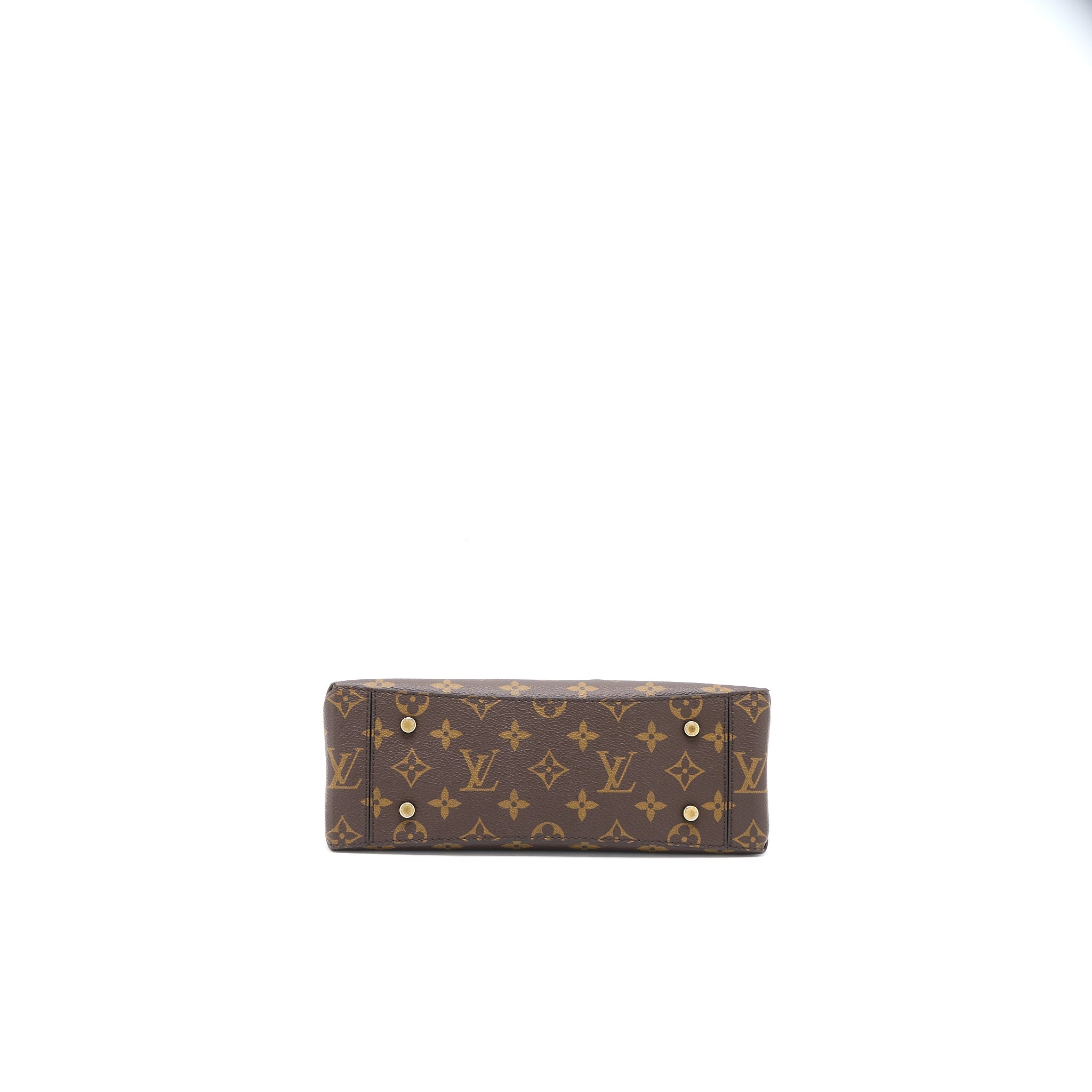 LOUIS VUITTON ONE HANDLE FLAP BAG MM MONOGRAM CANVAS/BLACK GHW