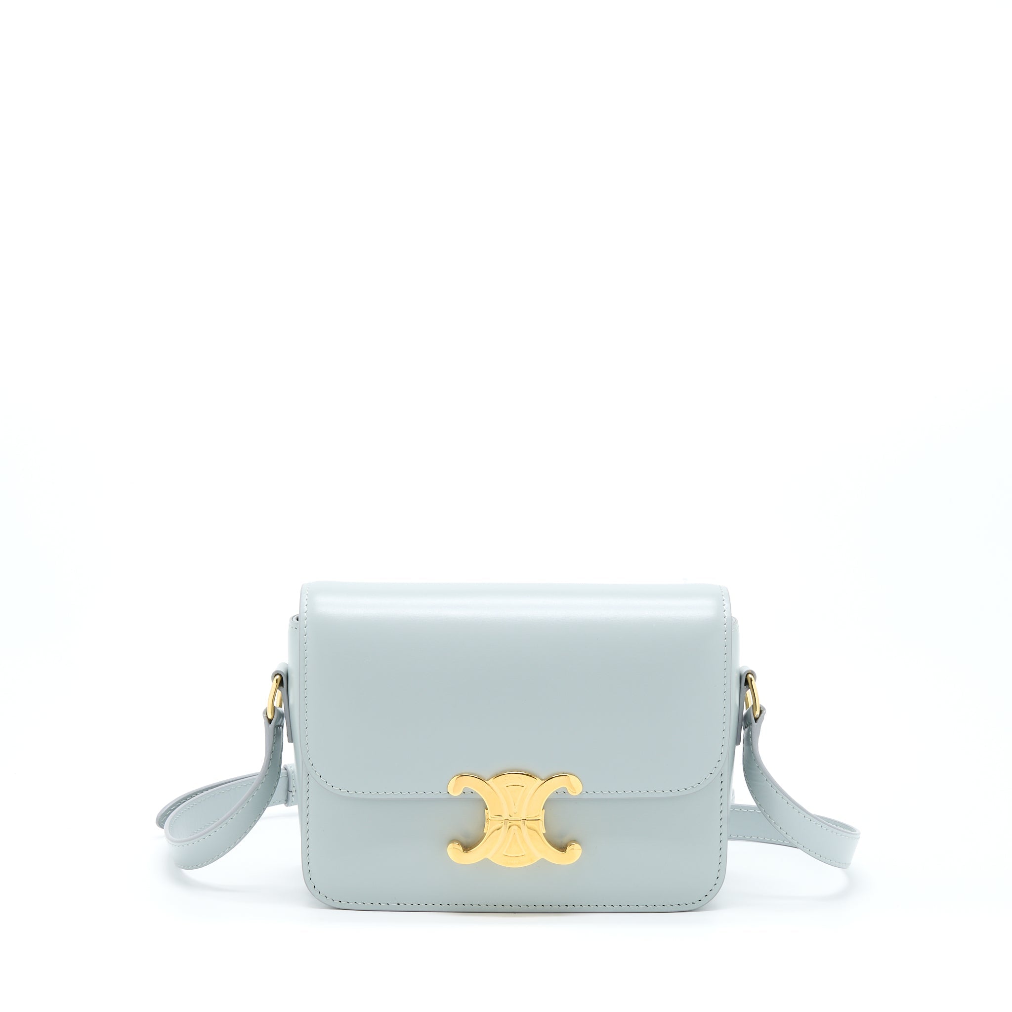 CELINE TEEN TRIOMPHE BAG CALFSKIN MINERAL GHW