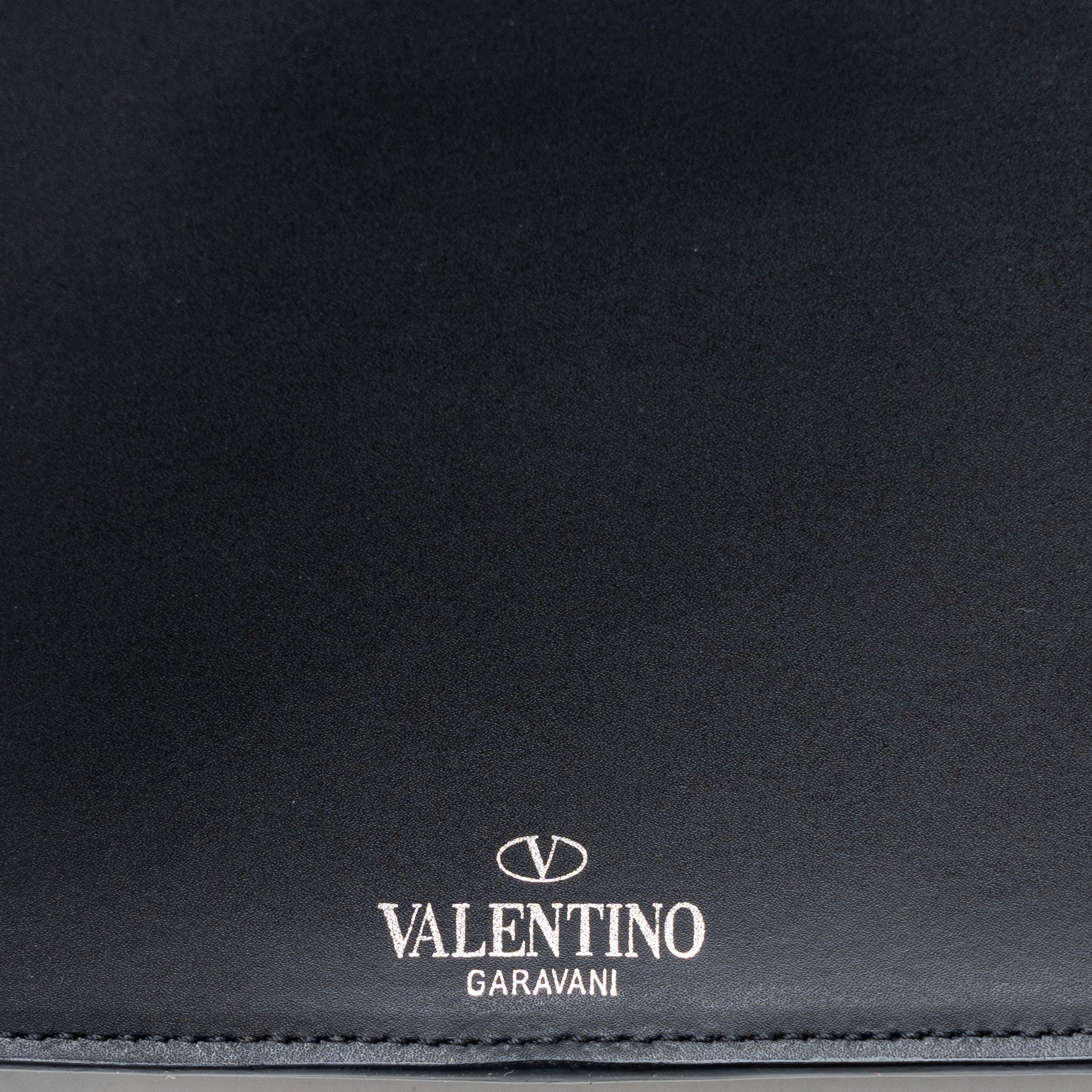 VALENTINO VLTN PRINT BELT BAG CALFSKIN BLACK/RED SHW