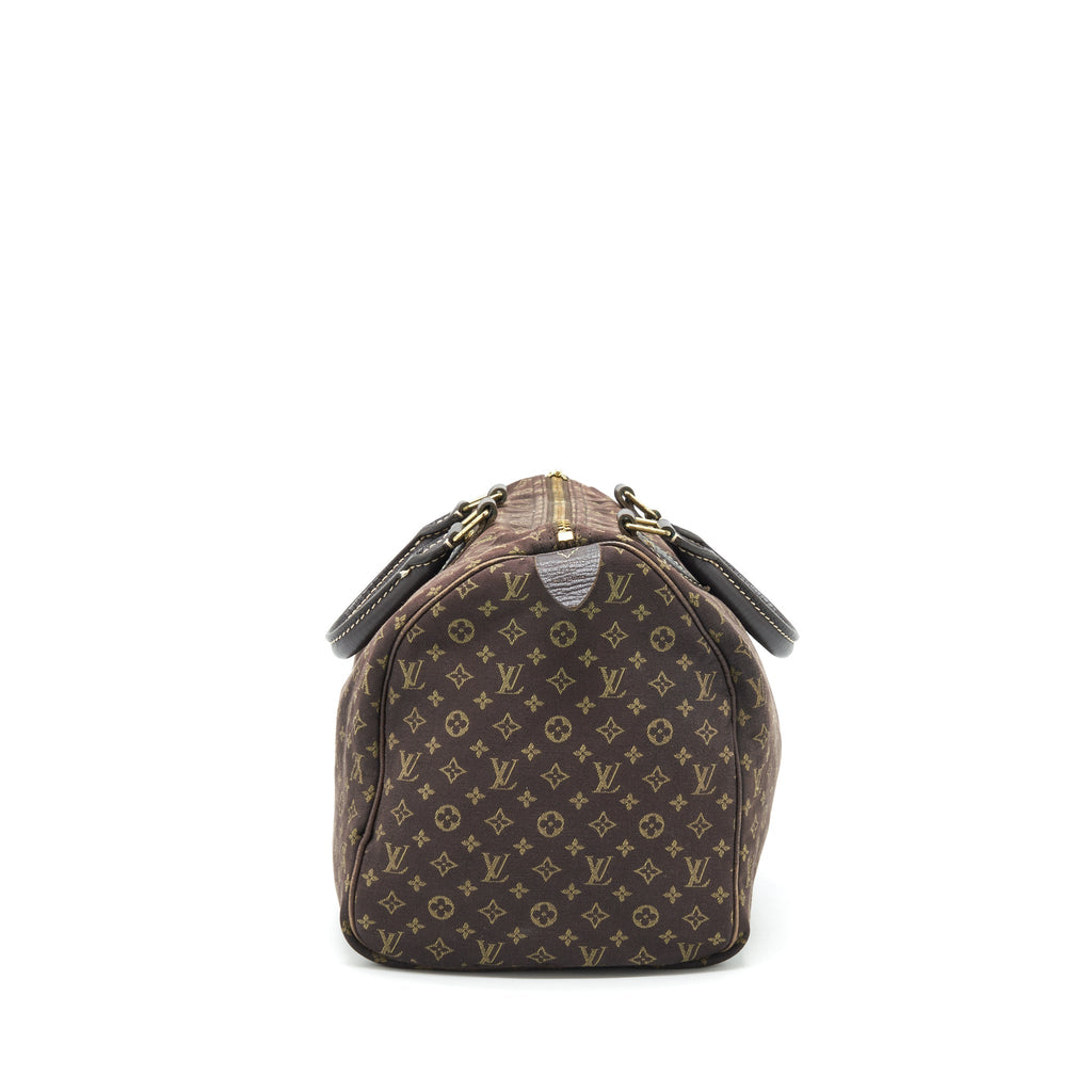 LOUIS VUITTON SPEEDY 30 MIN LIN MONOGRAM MINI BROWN GHW