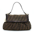 FENDI ZUUCA CHEF FLAP BAG CANVAS GHW