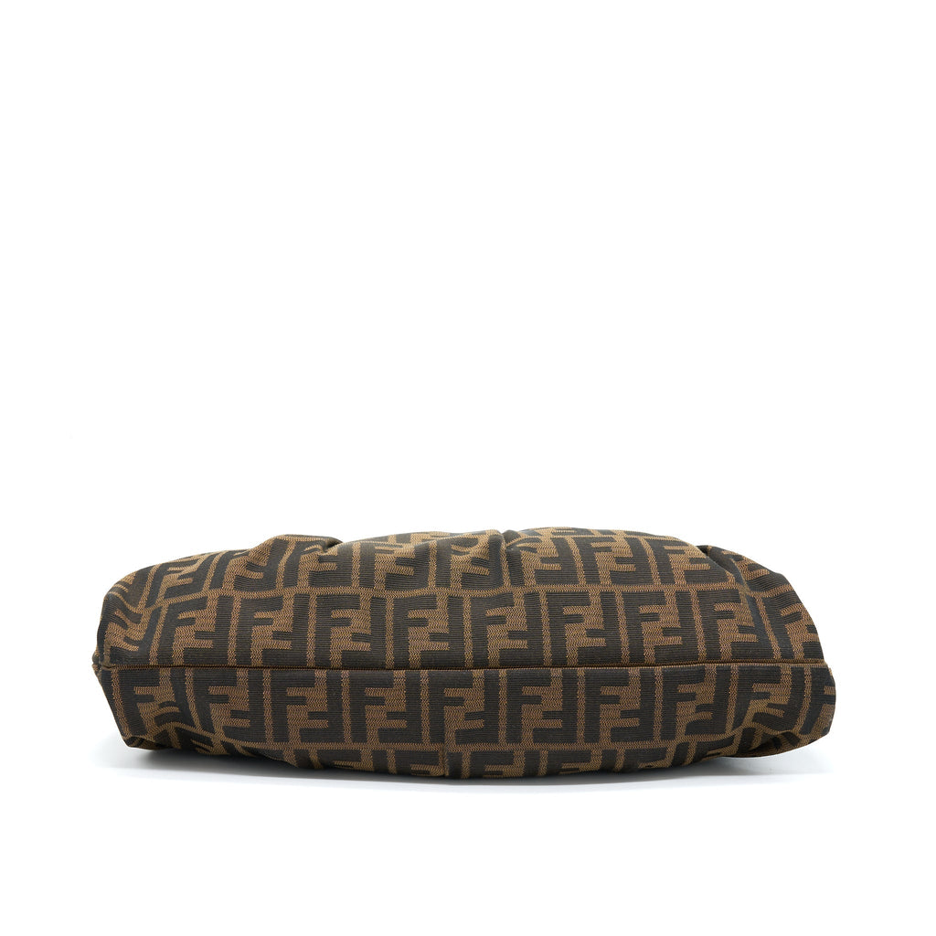 FENDI ZUUCA CHEF FLAP BAG CANVAS GHW