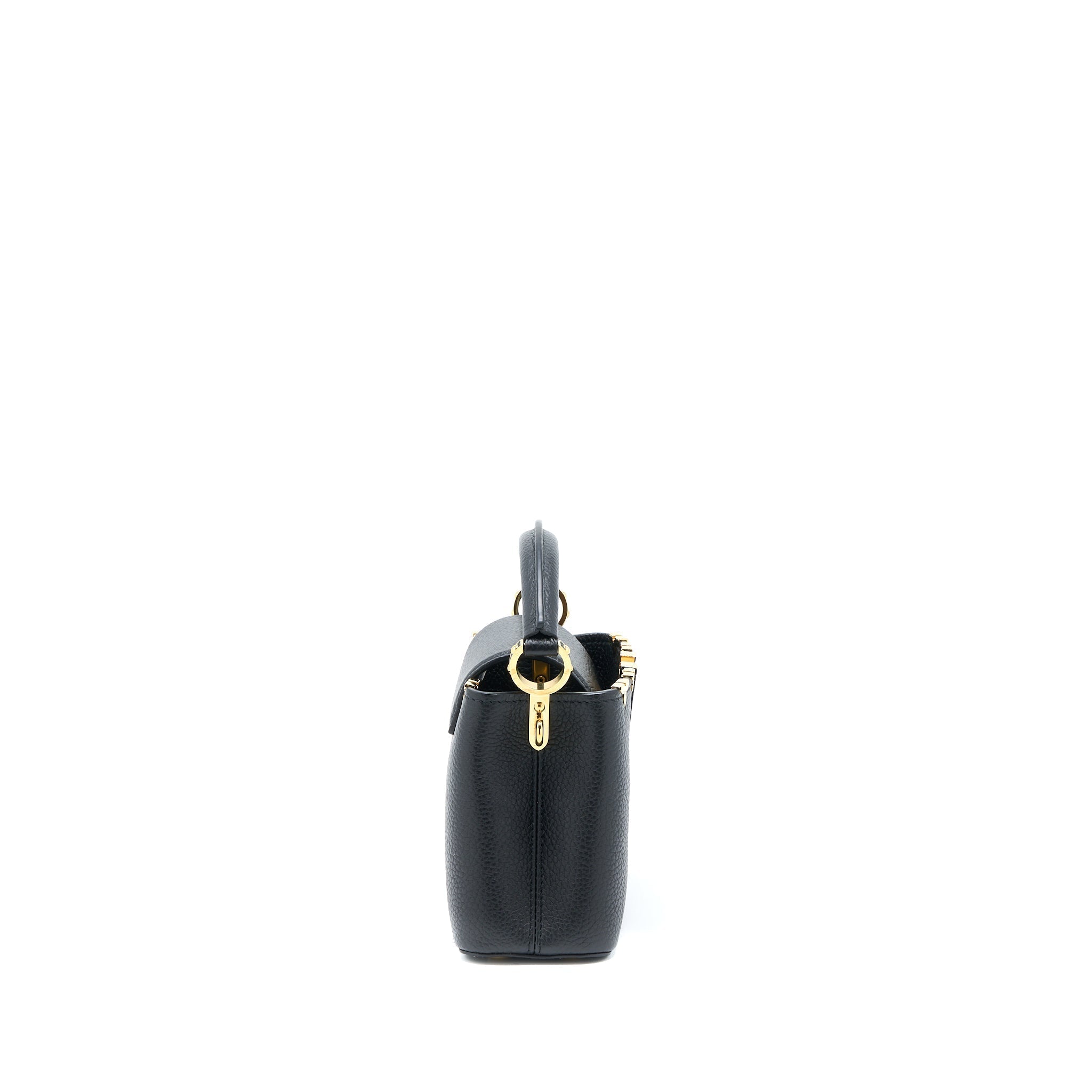 LOUIS VUITTON CAPUCINES MINI TAURILLON LIMITED EDITION BLACK GHW (NEW VERSION)