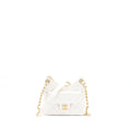 CHANEL 23C SMALL HOBO BAG SHINY CALFSKIN WHITE BRUSHED GHW (MICROCHIP)