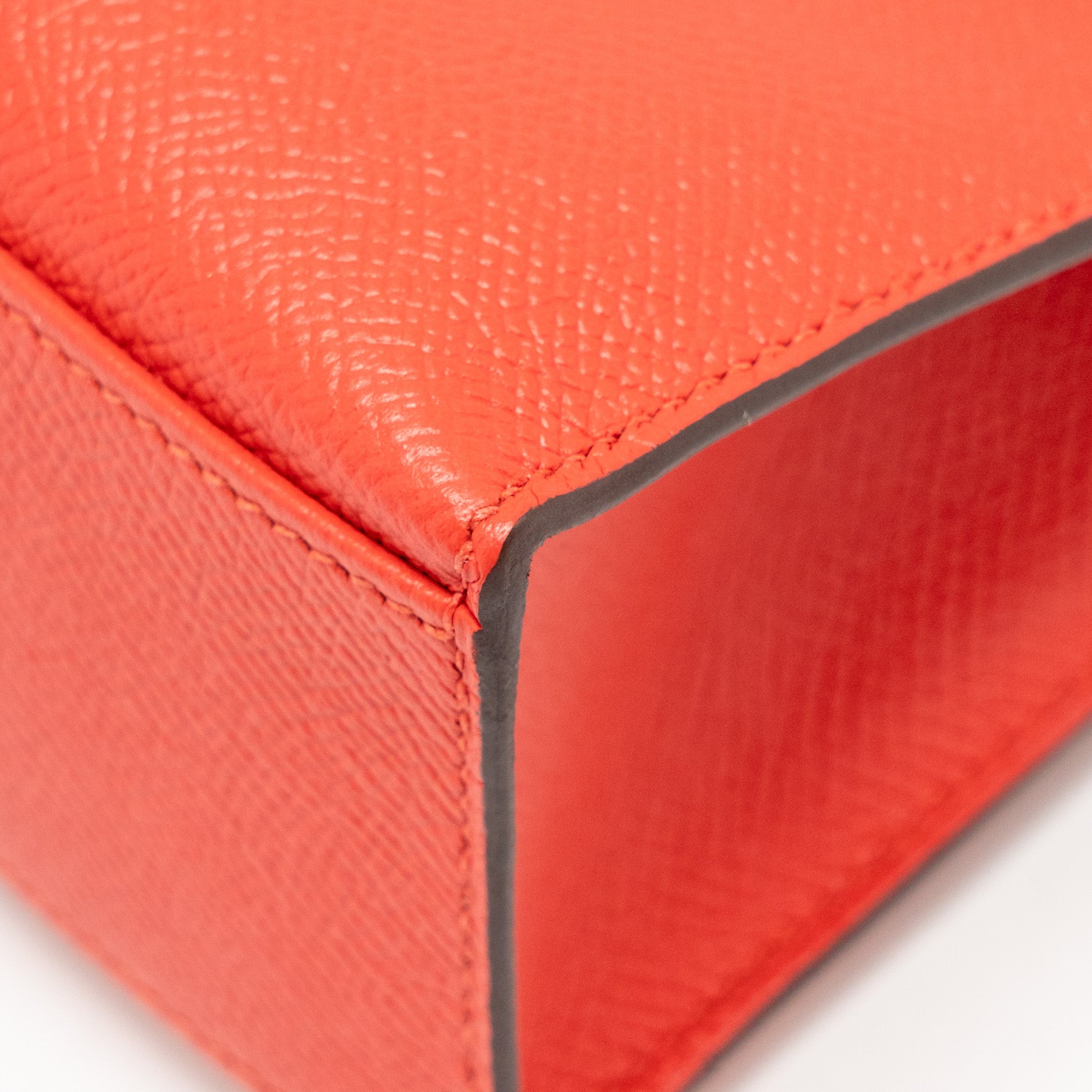 HERMES KELLY POCHETTE EPSOM Q5 ROUGE CASAQUE GHW