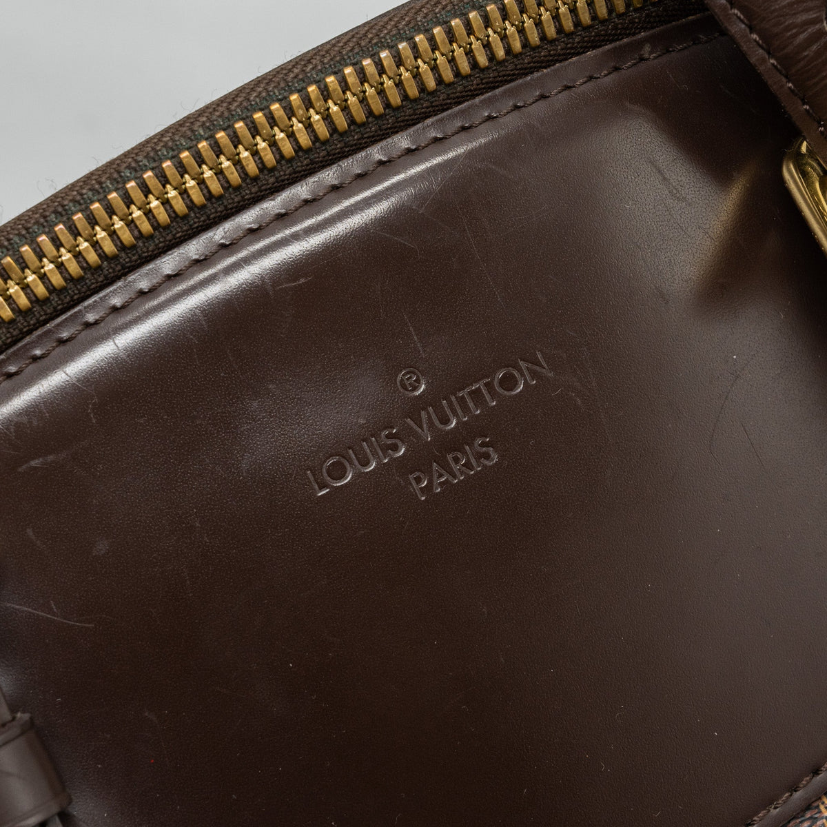 LOUIS VUITTON TOTE BAG DAMIER EBENE GHW