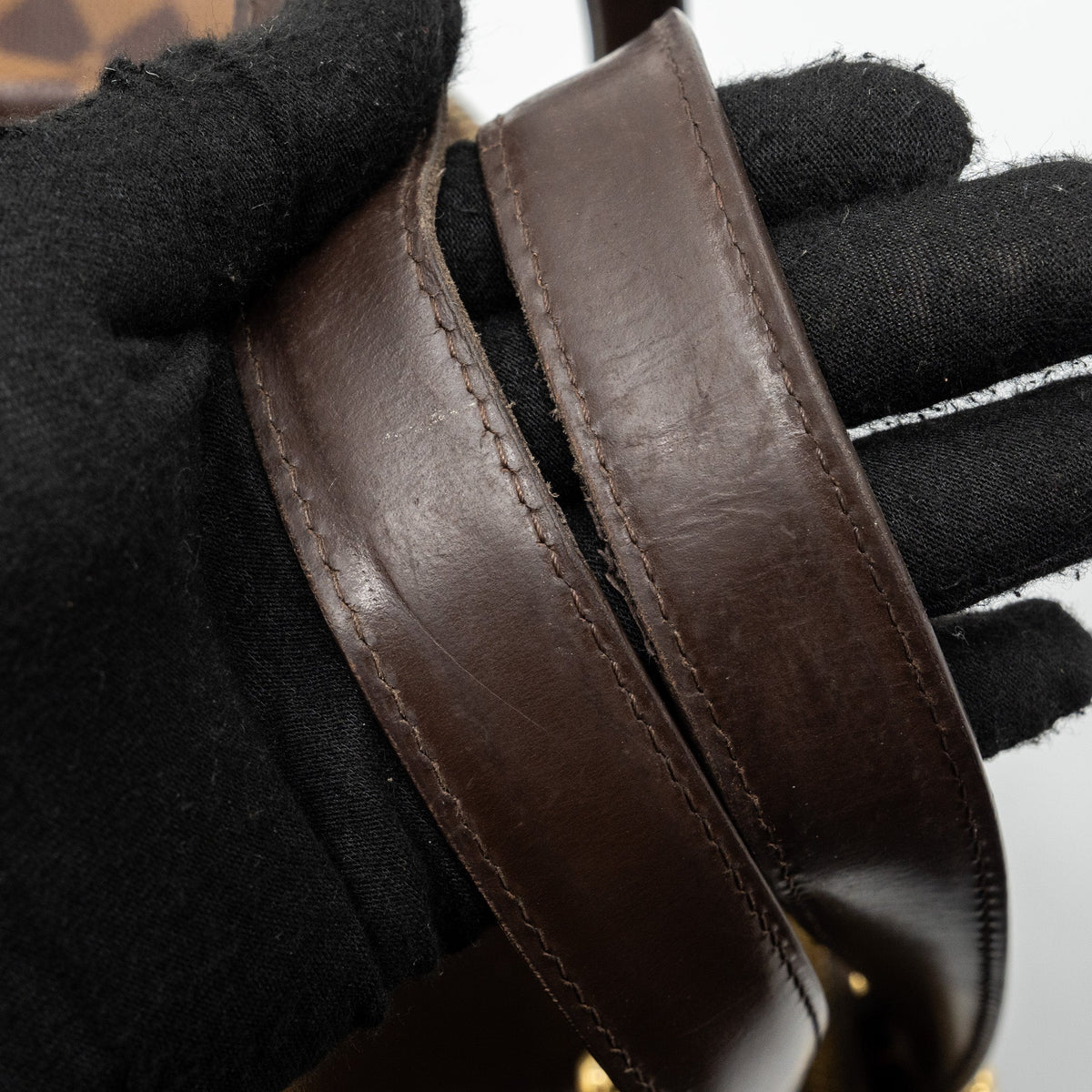 LOUIS VUITTON TOTE BAG DAMIER EBENE GHW