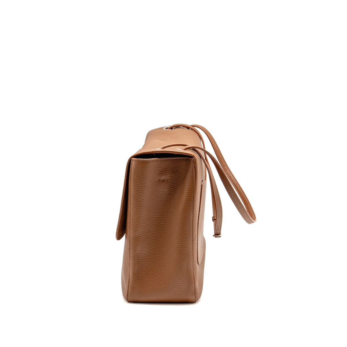 Chanel 26S Maxi Flap Bag Grained Calfskin Camel SHW (Microchip)