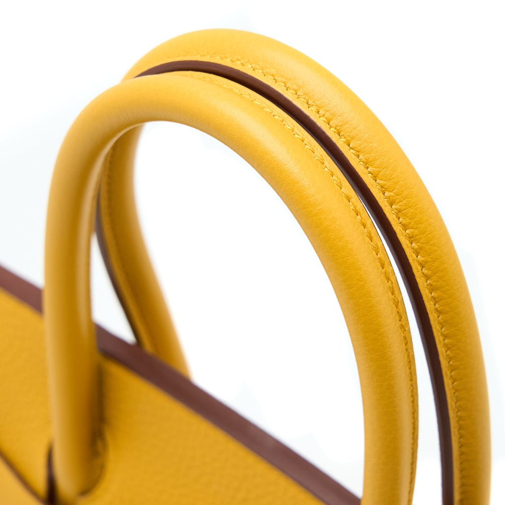 Hermes Birkin 30 Togo 9D Jaune Amber GHW