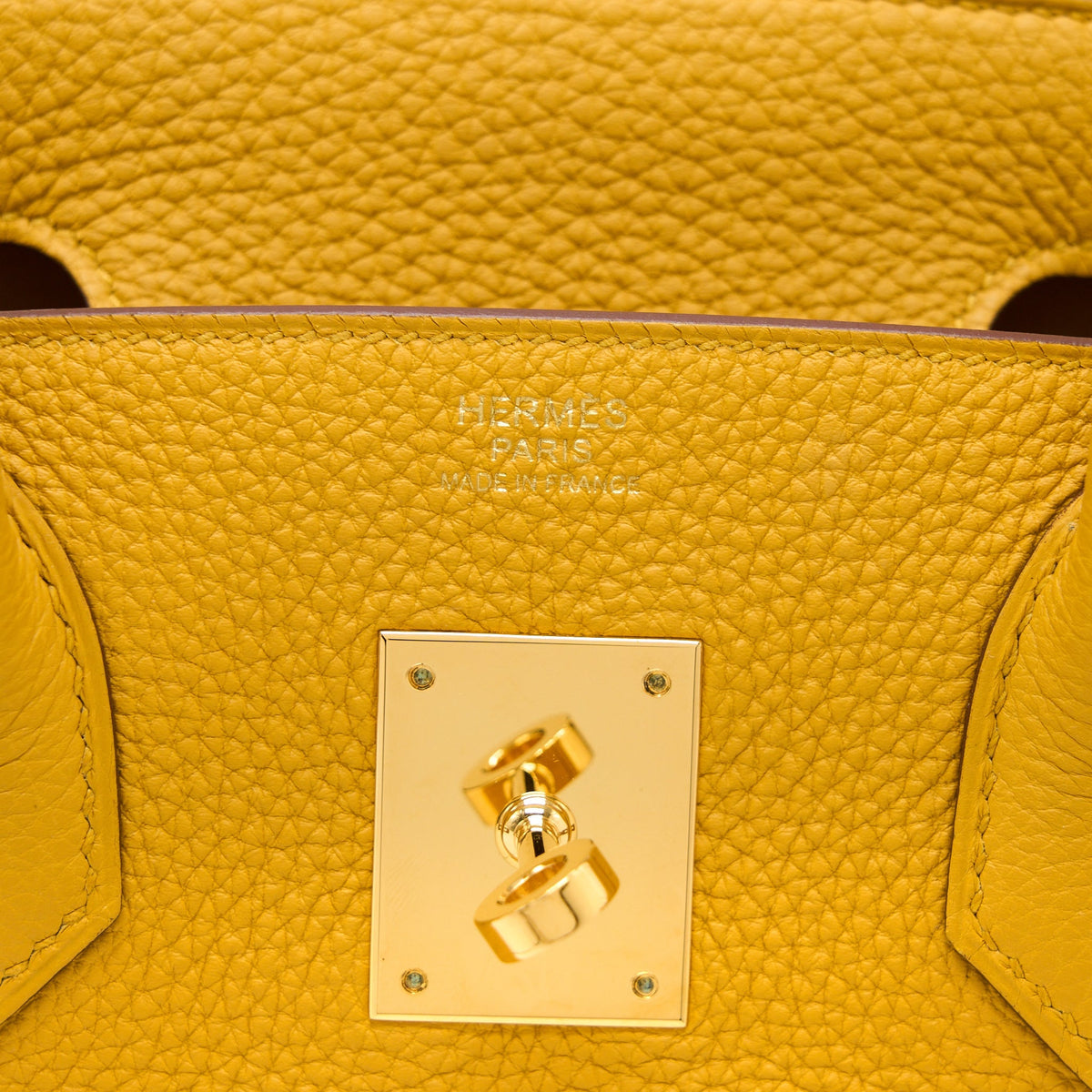 Hermes Birkin 30 Togo 9D Jaune Amber GHW