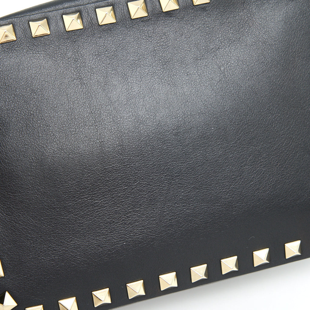 VALENTINO ROCKSTUD CROSSBODY CAMERA BAG BLACK