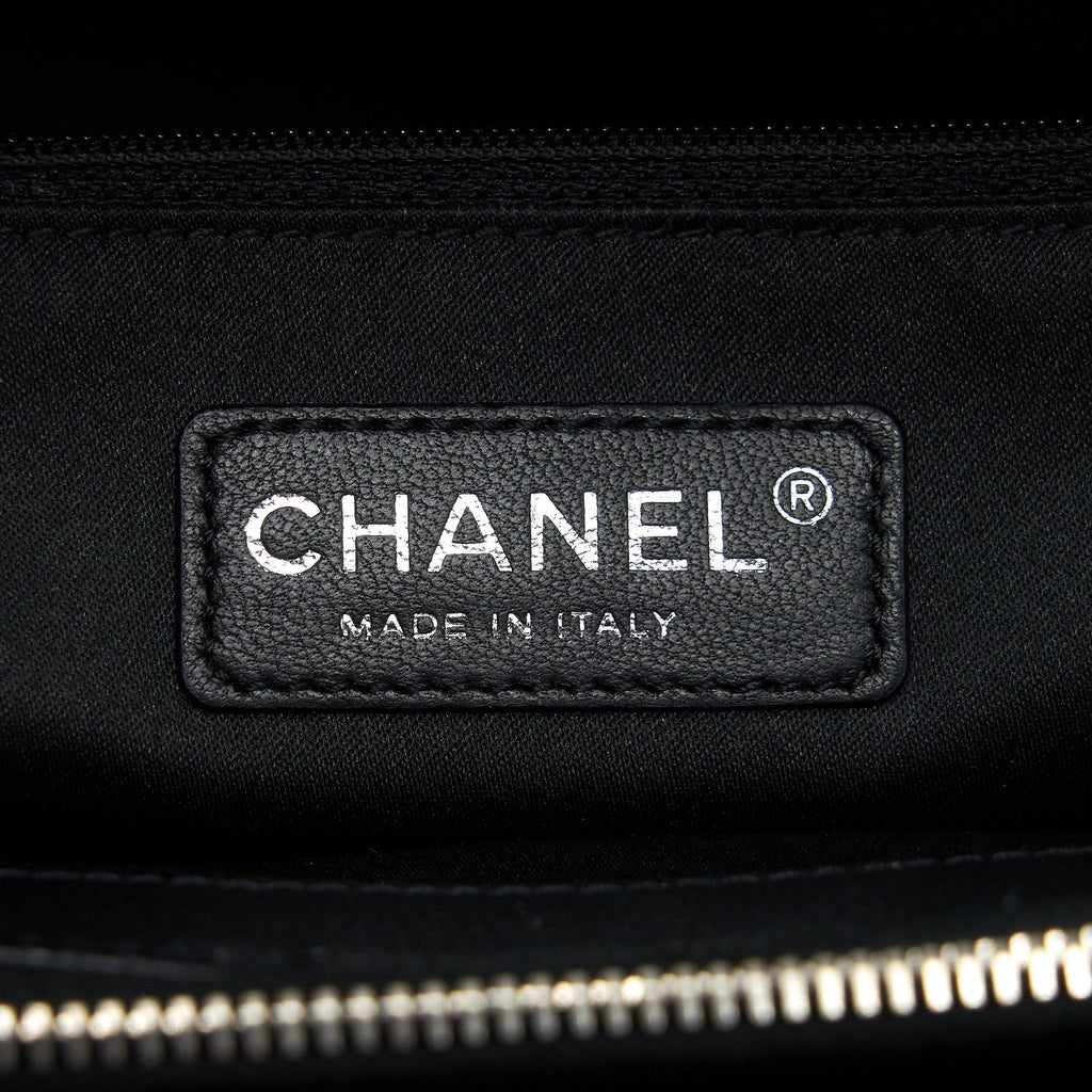 CHANEL GRAND SHOPPING TOTE BAG CAVIAR BLACK SHW