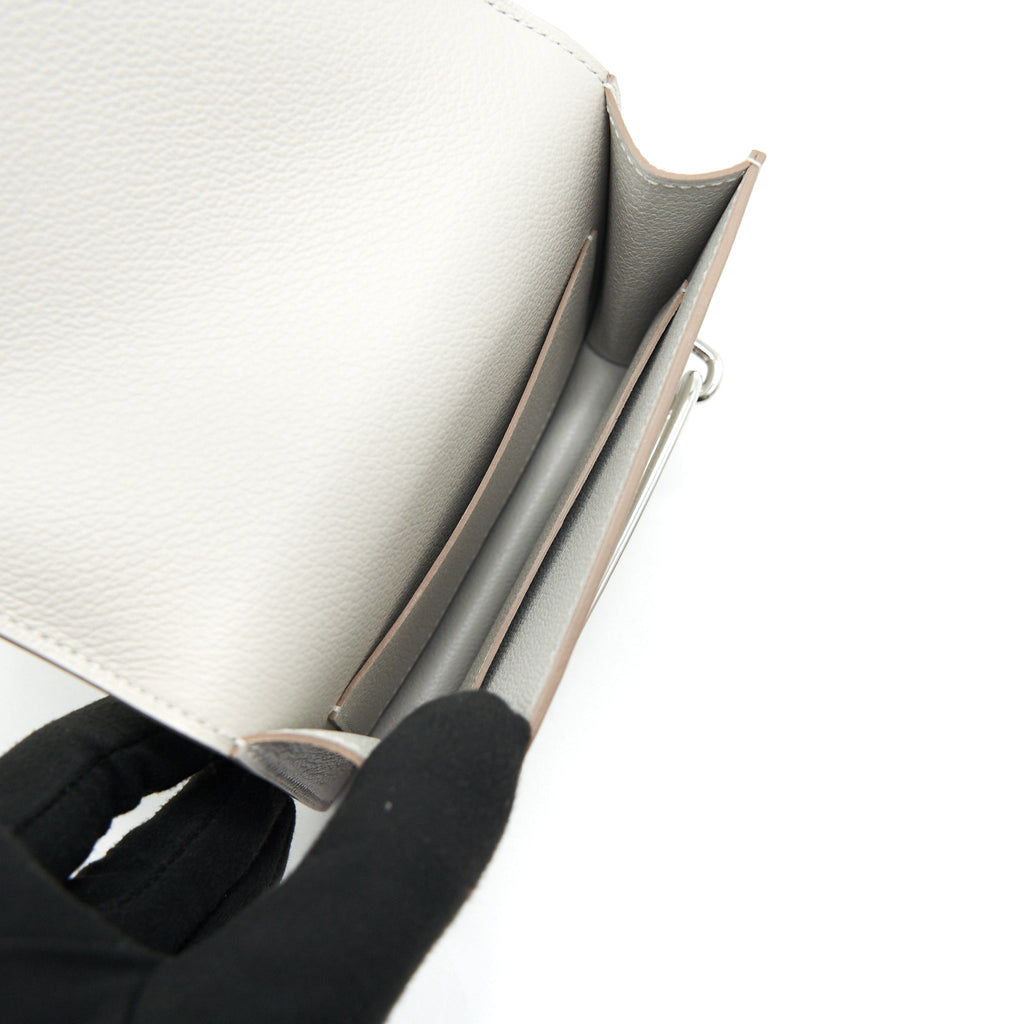 HERMES ROULIS SLIM WALLET EVERCOLOR 80 GRIS PERLE SHW