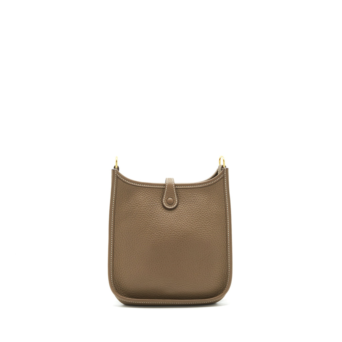 Hermes mini Evelyne Etoupe/ Blue indigo GHW