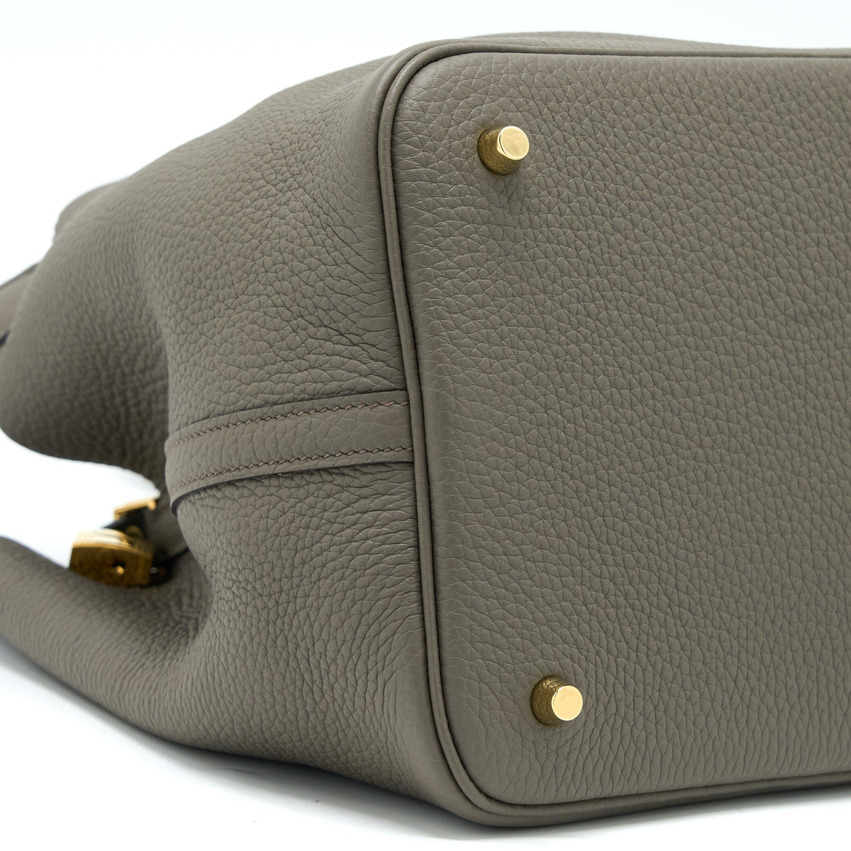 Hermes Picotin 22 Lock Bag Clemence Gris Etain GHW