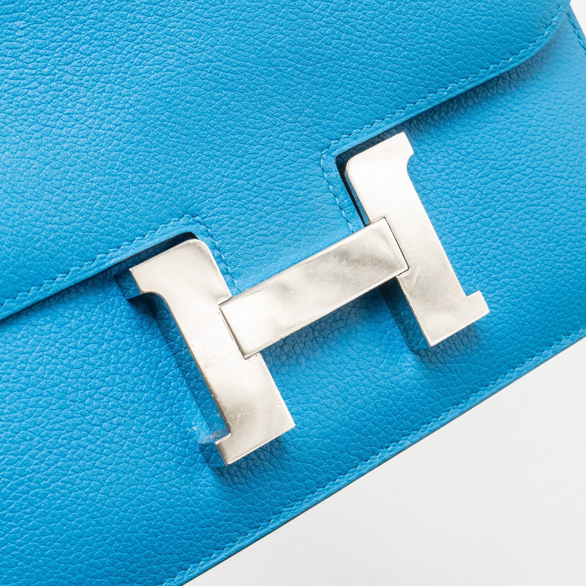 HERMES MINI CONSTANCE EVERCOLOR B3 BLEU ZANZIBAR SHW