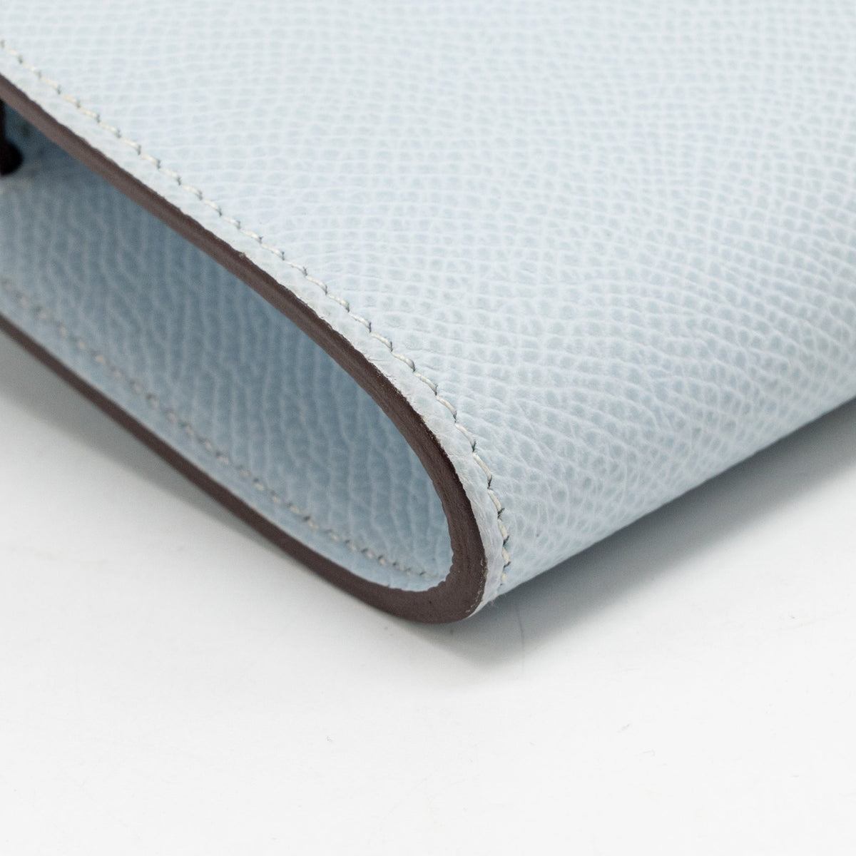 Hermes Classic Kelly to Go Epsom Blue Brume GHW