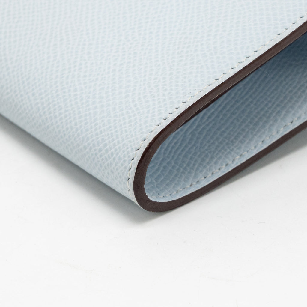 Hermes Classic Kelly to Go Epsom Blue Brume GHW