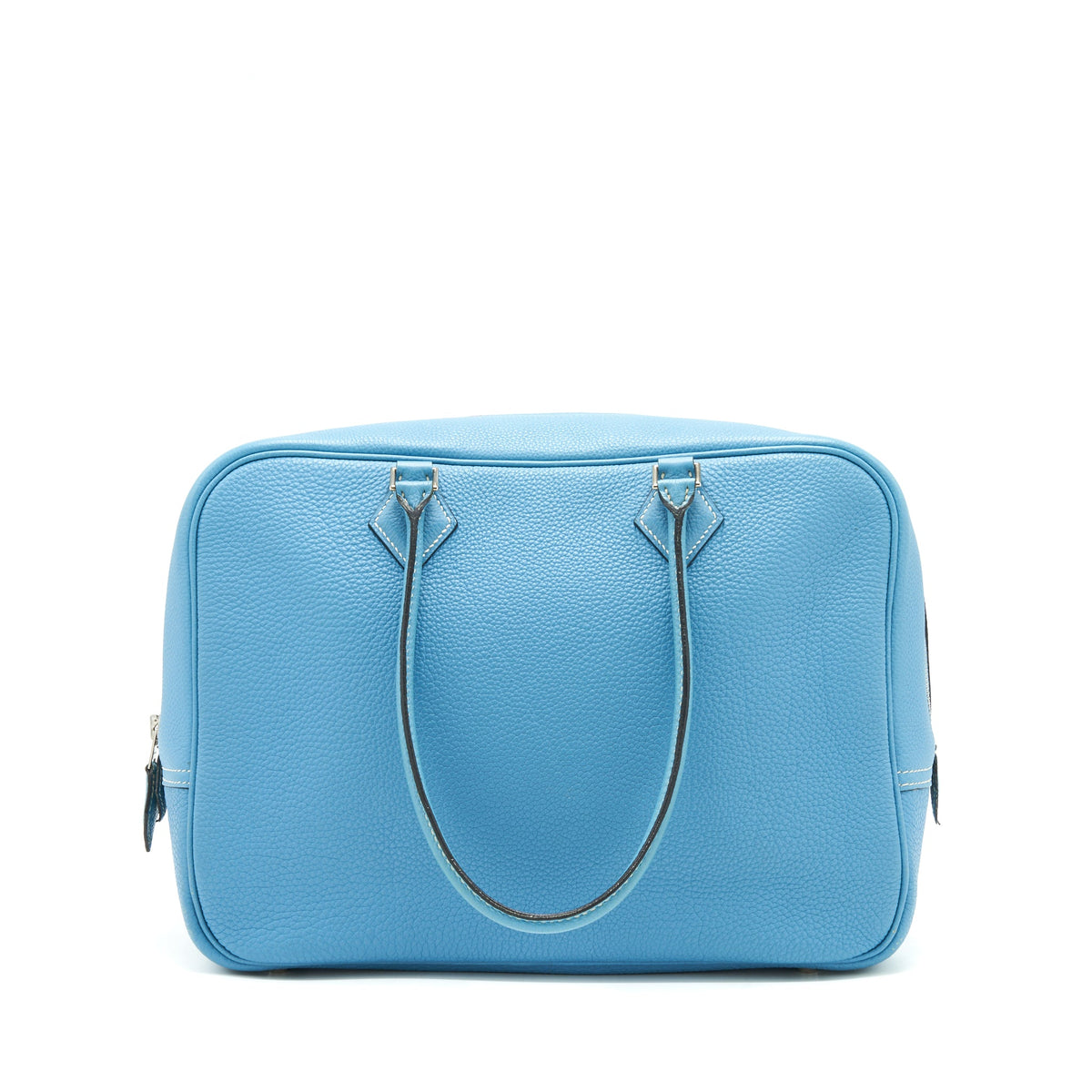 Hermes plume bag Togo jeans blue SHW
