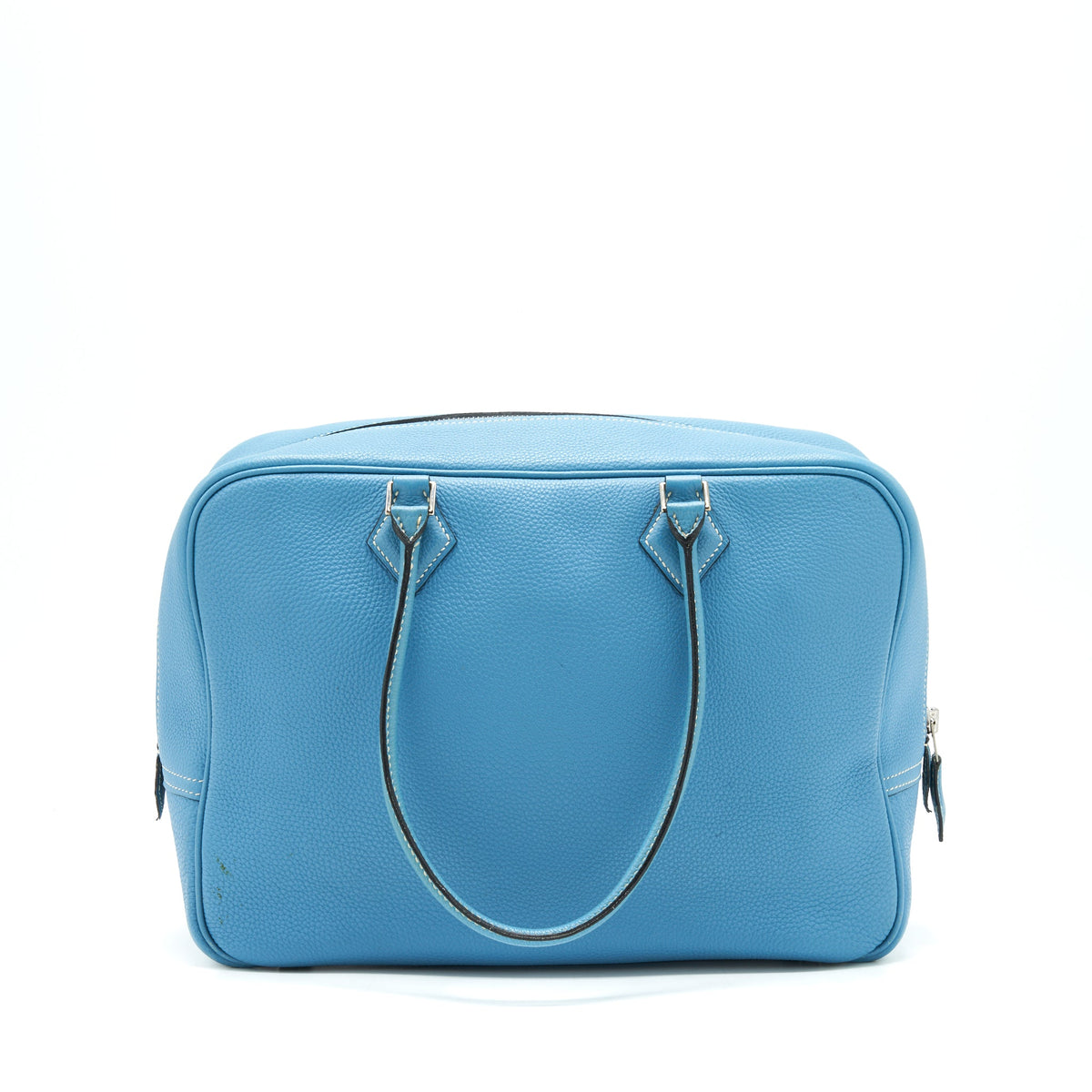 Hermes plume bag Togo jeans blue SHW