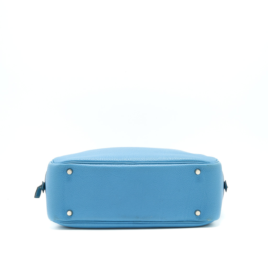 Hermes plume bag Togo jeans blue SHW