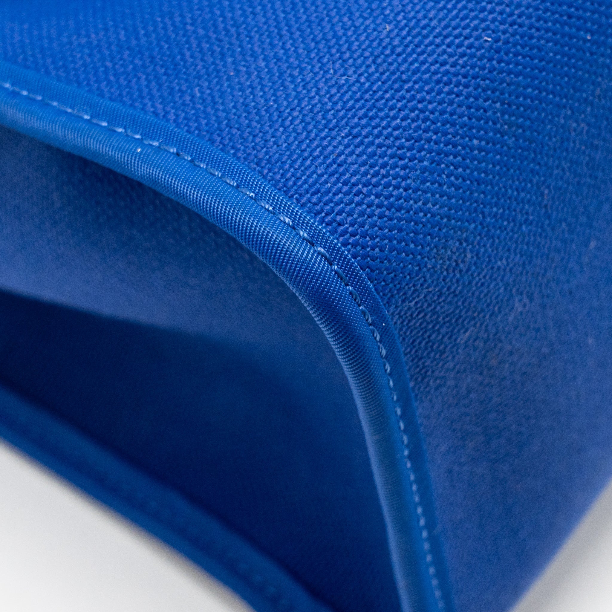 HERMES HERBAG 31 ZIP BAG CANVAS/HUNTER LEATHER BLEU ELECTRIQUE/BLEU INDIGO SHW