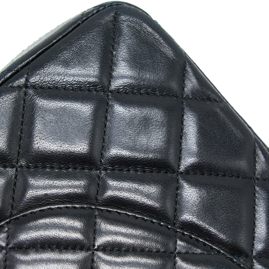 CHANEL MAXI CLASSIC FLAP BAG LAMBSKIN BLACK GHW